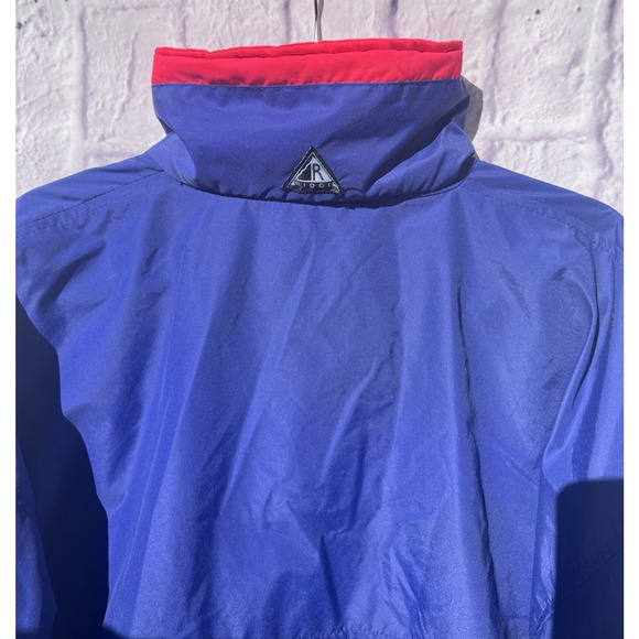 Vintage Ridge Mens Windbreaker Jacket Size M Retro 90s Center Pocket Waterproof - Picture 6 of 9